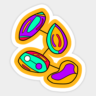 Funky Cell Division Sticker